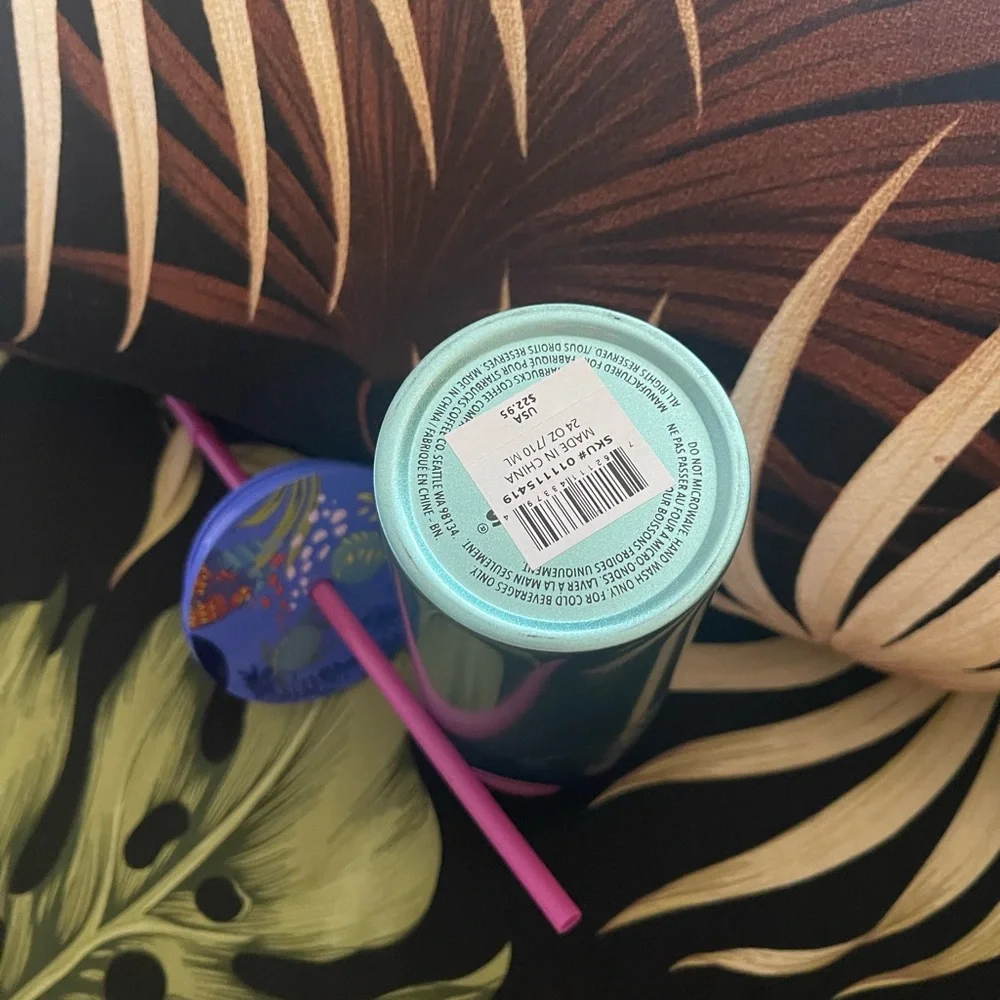 Hawaii Collection Starbucks Teal Blue Ambre Stainless Steel Tumbler 24oz - BNWT - Picture 4 of 6